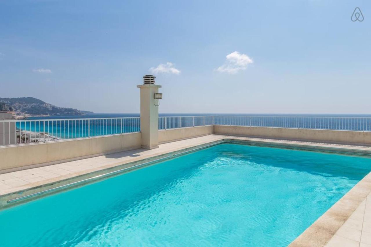 Royal Promenade Pool Terrace With Sea View Appartamento Nizza Esterno foto