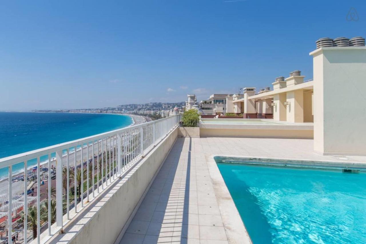 Royal Promenade Pool Terrace With Sea View Appartamento Nizza Esterno foto